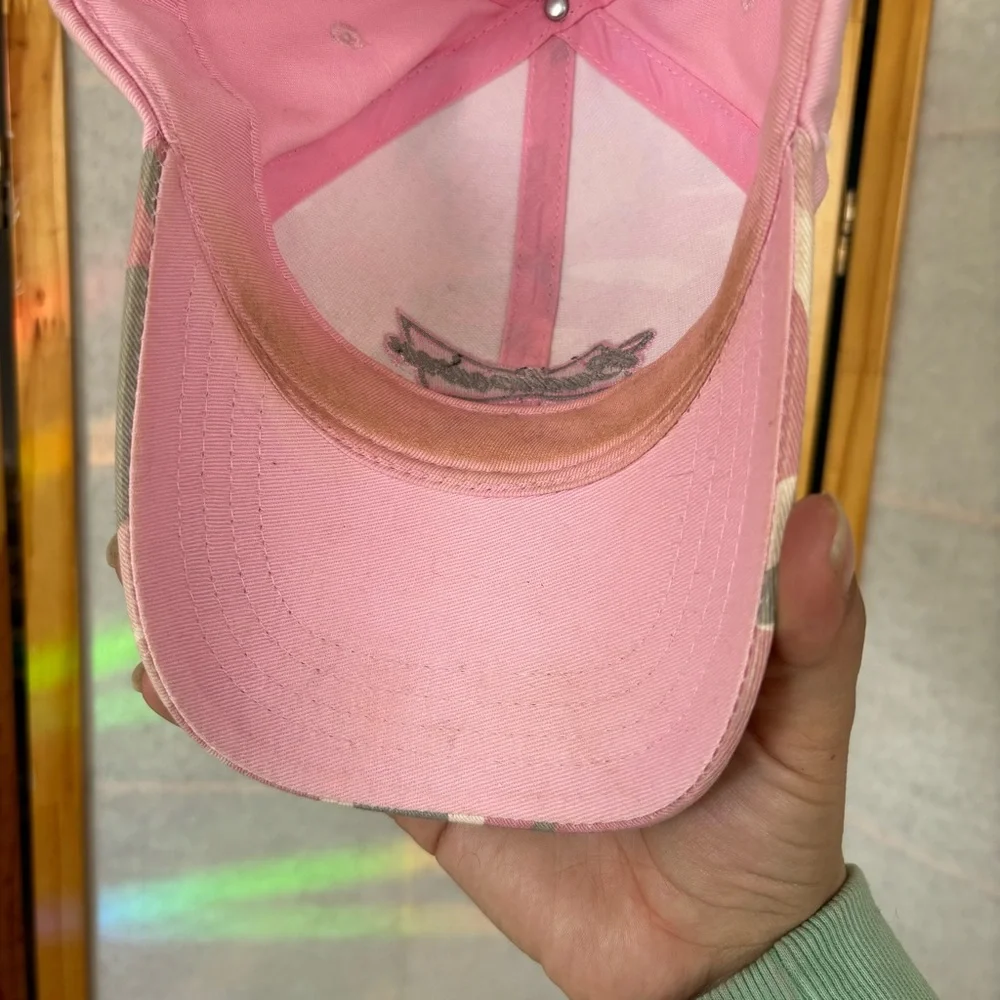 Pink Camo Budweiser Baseball Cap Hat Adjustable Strap